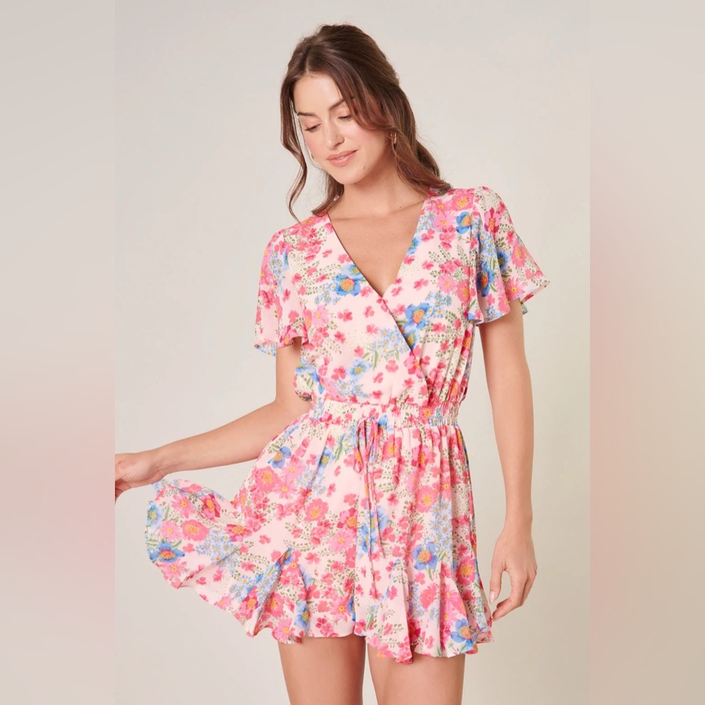 SUGARLIPS Macaron Floral Babygirl Romper